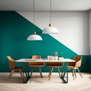 Bold Geometric Wall Paint - Asian Paints