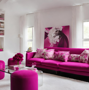 Magenta White Colour Combination - Asian Paints