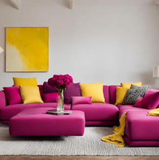 Magenta Yellow Colour Combination - Asian Paints