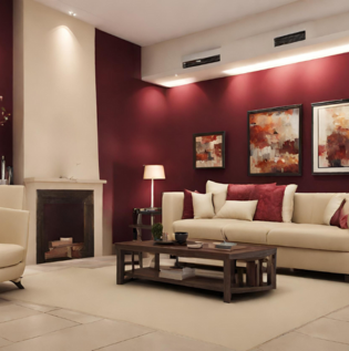 Cream Maroon Colour Combination - Asian Paints