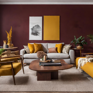 Mustard Maroon Colour Combination - Asian Paints