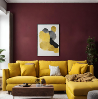 Yellow Maroon Colour Combination - Asian Paints