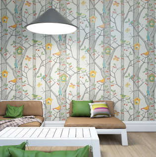 Birds Wallpaper - Asian Paints