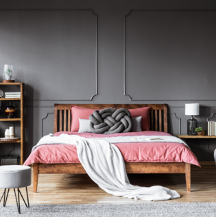 Grey Blush Romantic Bedroom Colours - Asian Paints