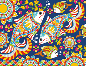 Madhubani Wall Painting Art Interior Design - Asian Paints