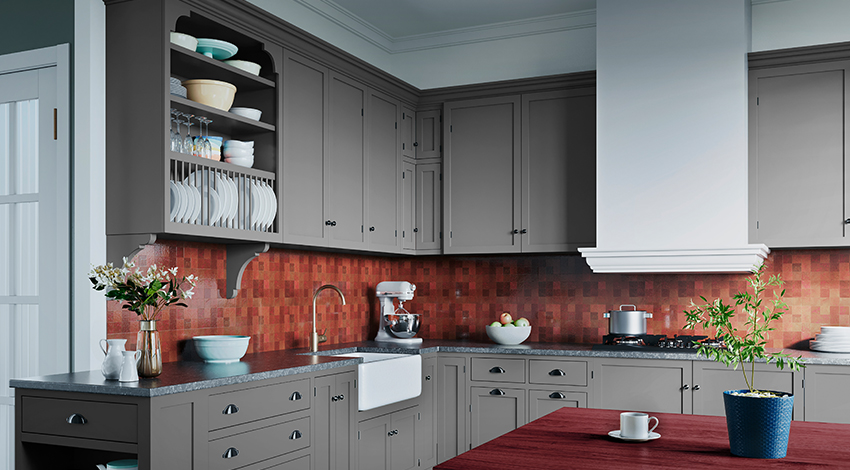 Monochrome-Dining-Room-with-Grey-Cabinets