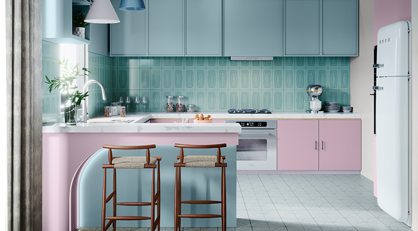 Pastel-Kitchen-Colour-Combination-with-Wood-Finishes