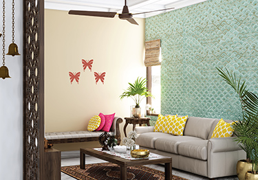 Living-Room-with-Green-Textured-Wall-m